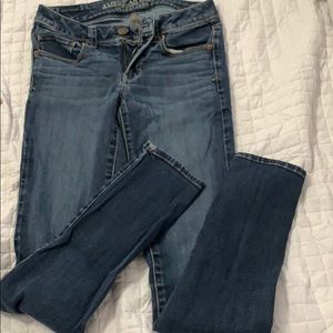 American Eagle dark skinny jeans